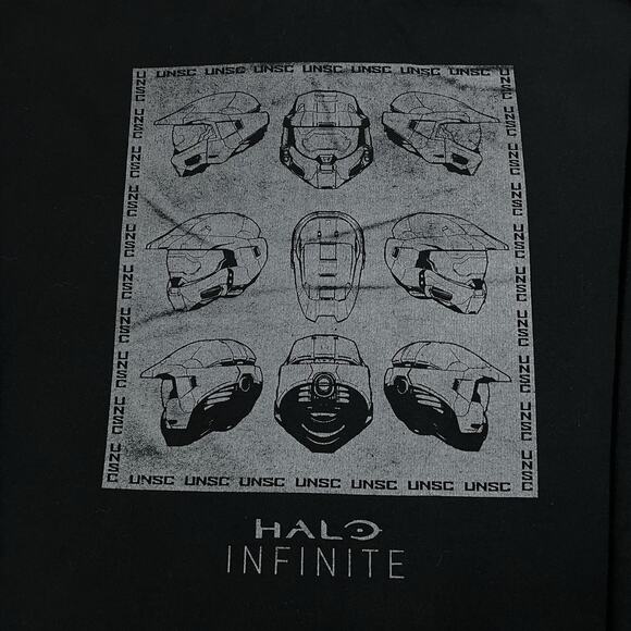 Halo Hoodie Mens Large Sweatshirt Xbox Video Game Infinite Graphic UNSC - Picture 9 of 14
